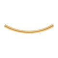14K  Gold Curved Tube Bead - 2mm x 30mm (2 Pieces)