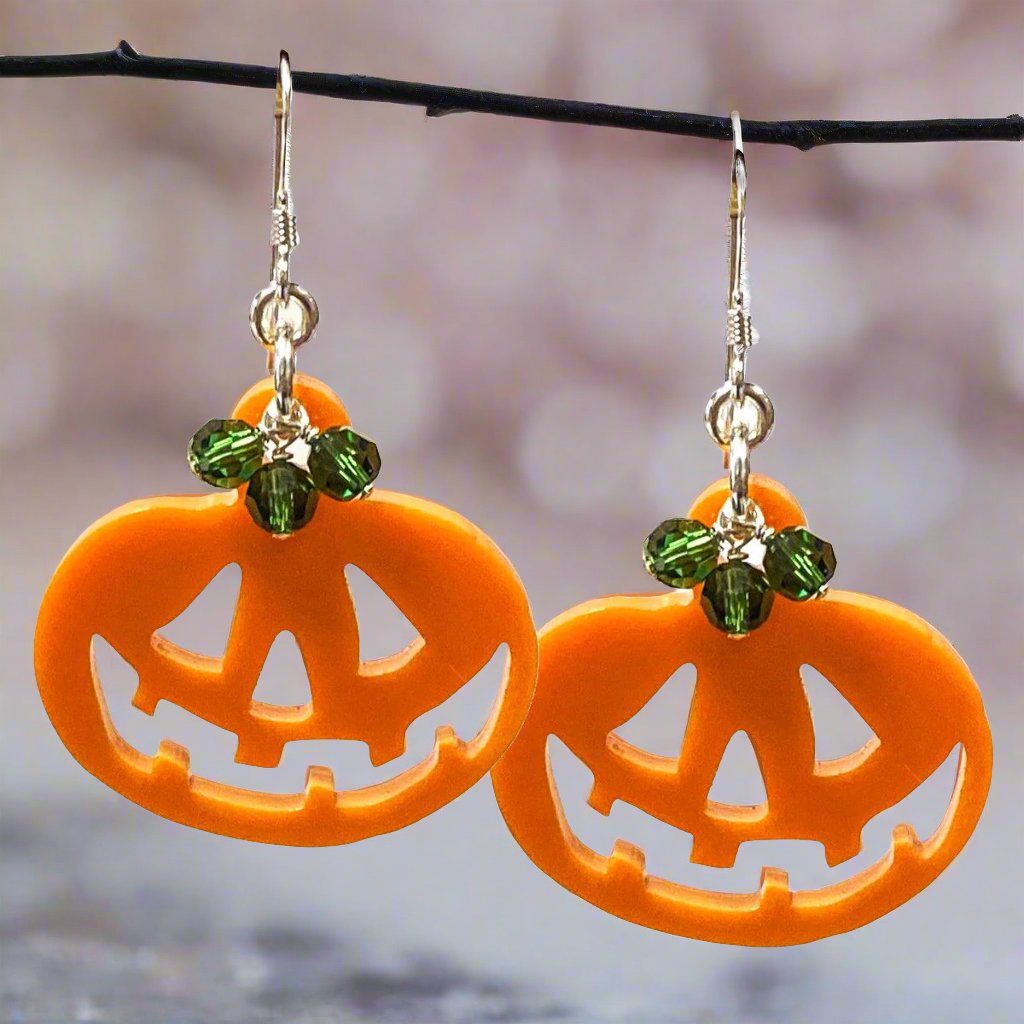 Happy Pumpkin Halloween Earrings