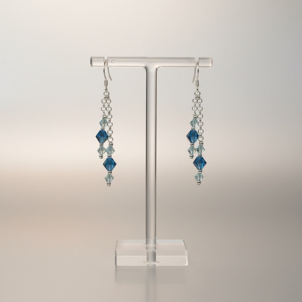 Malibu Blue Crystal Drop Earring Kit