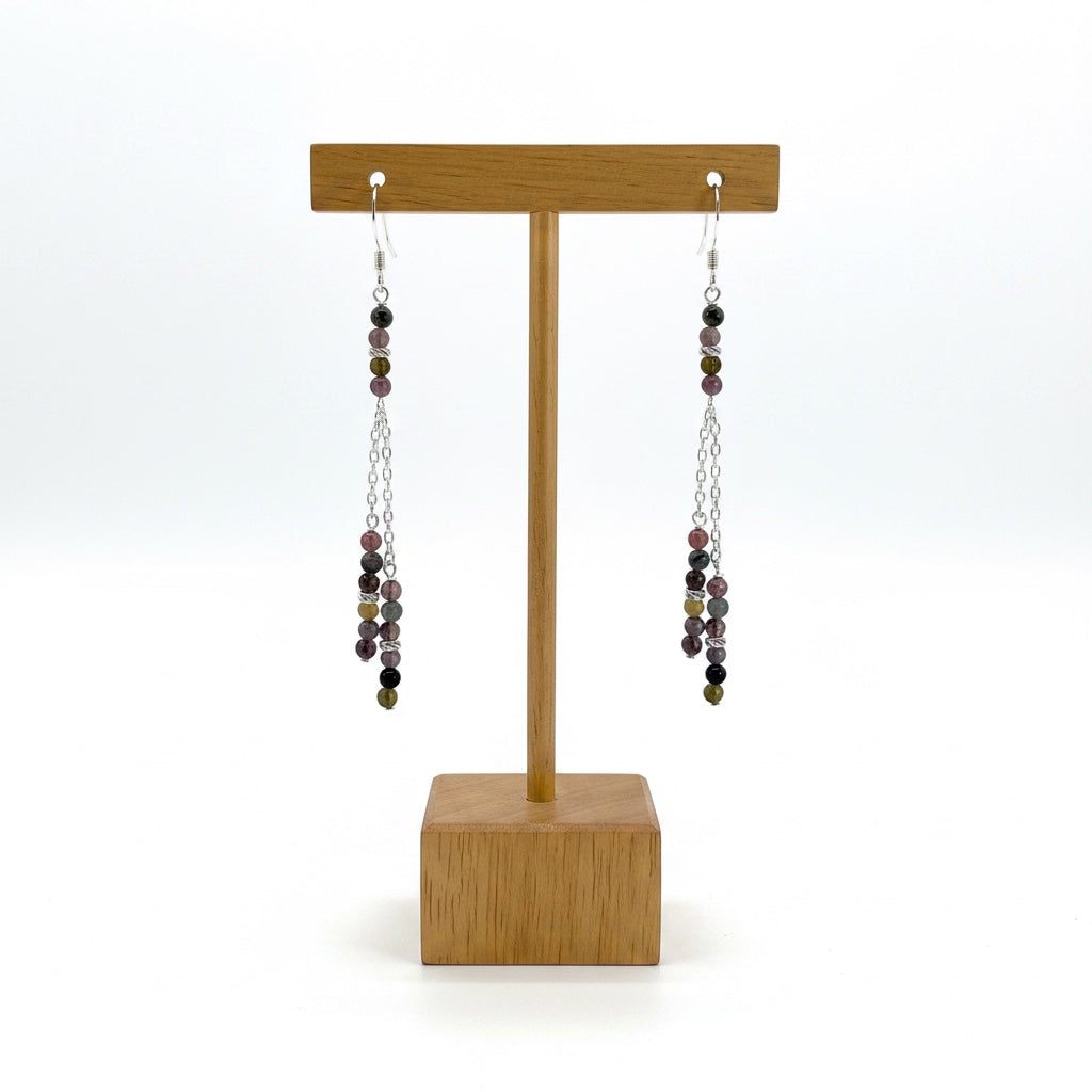 Mixed Tourmaline & Sterling Silver Dangle Earring Kit