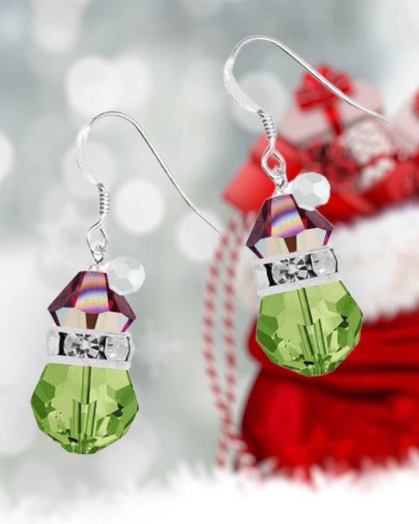 Merry Grinch-mas Christmas Earrings (Ready to Wear)