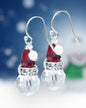 Swarovski Santa Christmas Earrings (Ready to Wear)