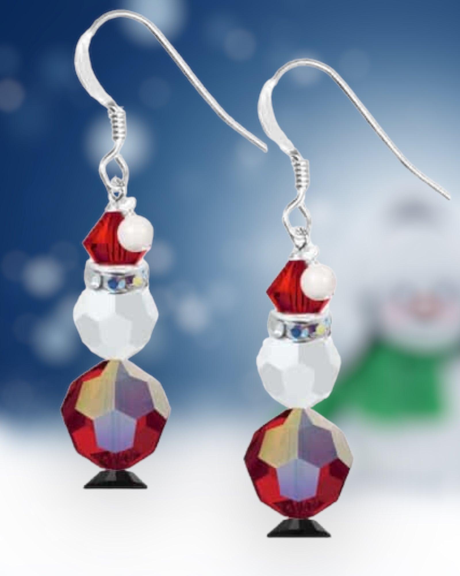 Mini Santa Christmas Earrings -(Ready to Wear)