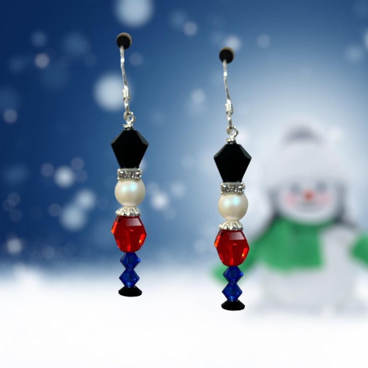 Nutcracker Christmas Earrings (Ready to Wear)