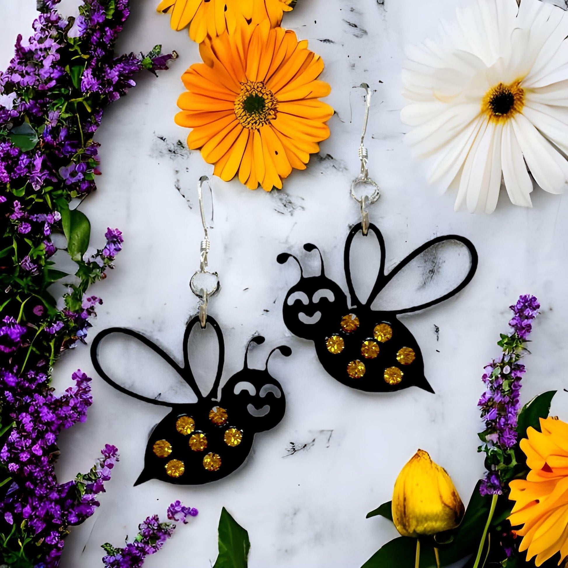 Jubilee the Busy Bee Earrings (Ready to Wear)