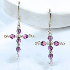 Crystal Cross Birthstone Earring Kit