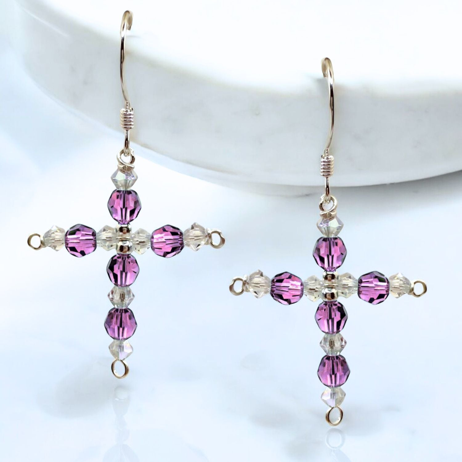 Crystal Cross Birthstone Earring Kit