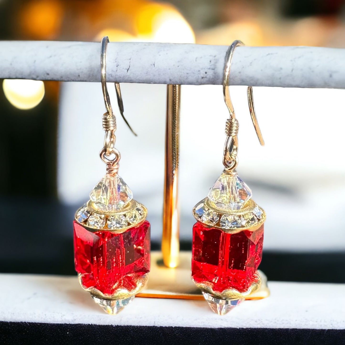 Lovely Lantern Earrings (Ready to Wear)