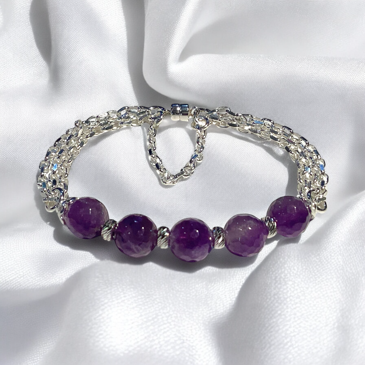 Luxe Amethyst Bracelet (Ready to Wear)