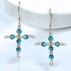 Crystal Cross Birthstone Earring Kit