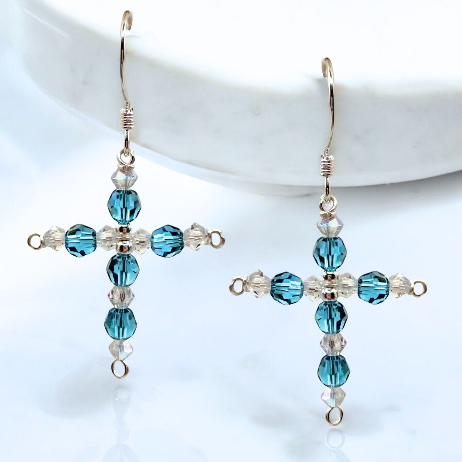 Crystal Cross Birthstone Earring Kit