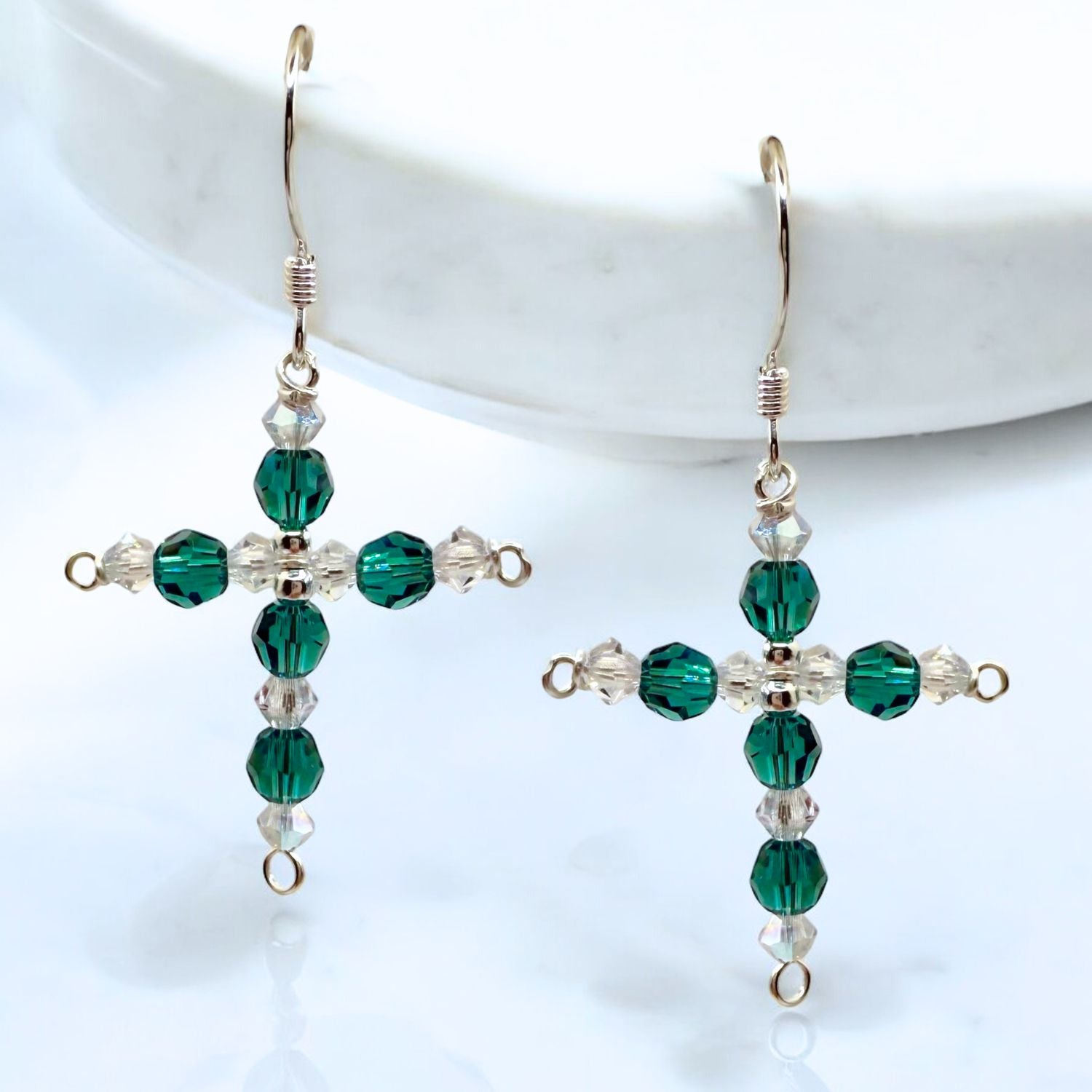 Crystal Cross Birthstone Earring Kit