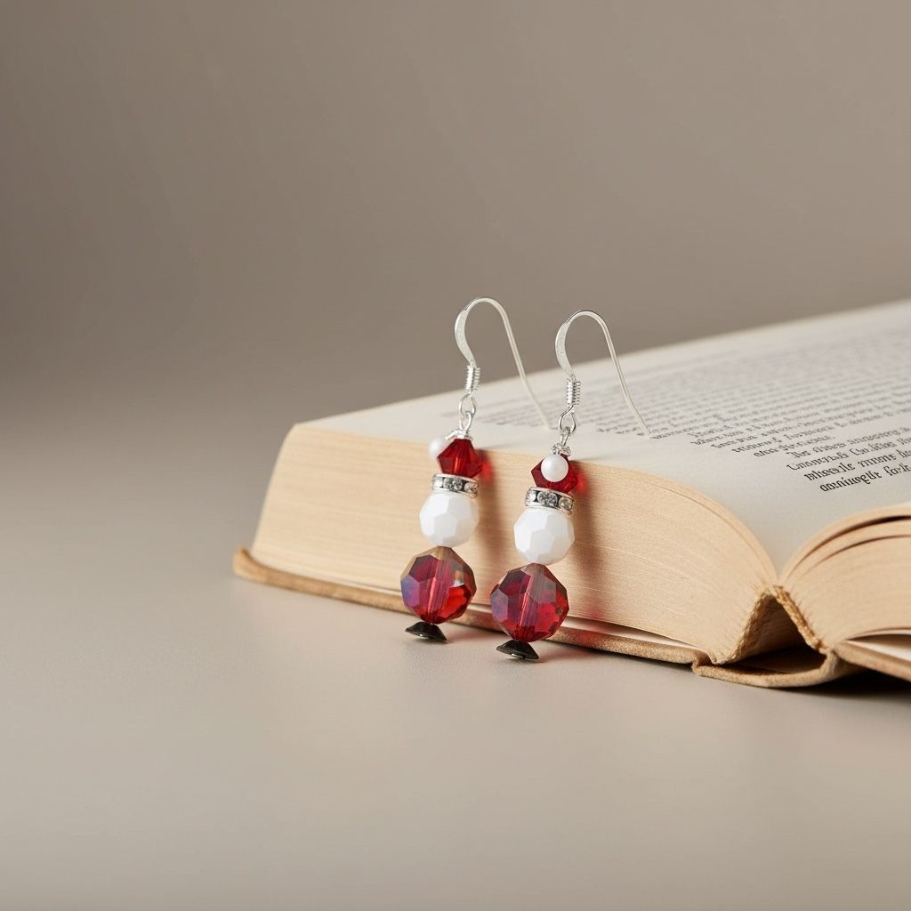 Mini Santa Earrings - Christmas Jewelry Making Kit