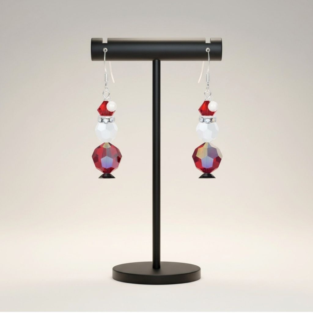 Mini Santa Earrings - Christmas Jewelry Making Kit