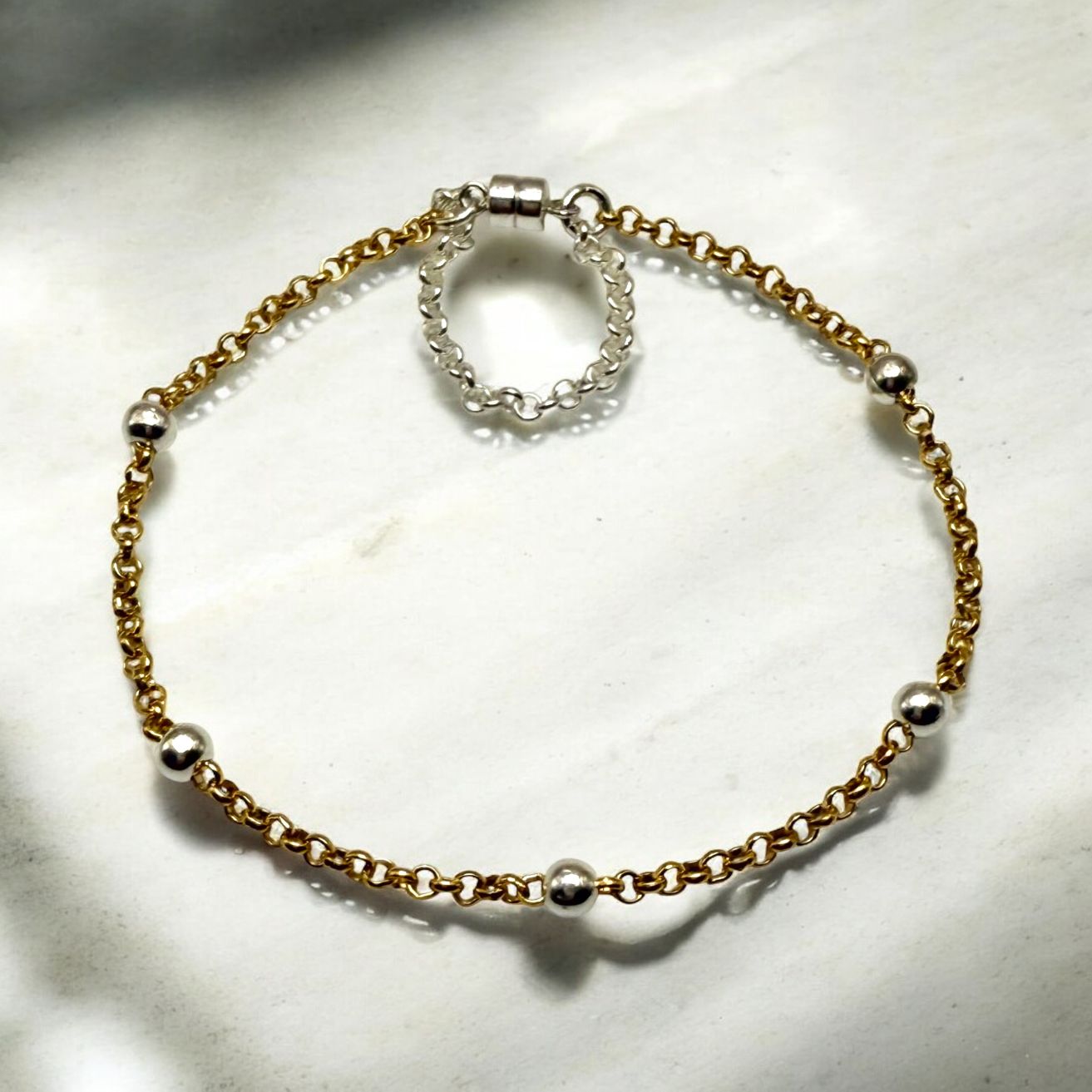 Mixed Metal Chain Bracelet Kit