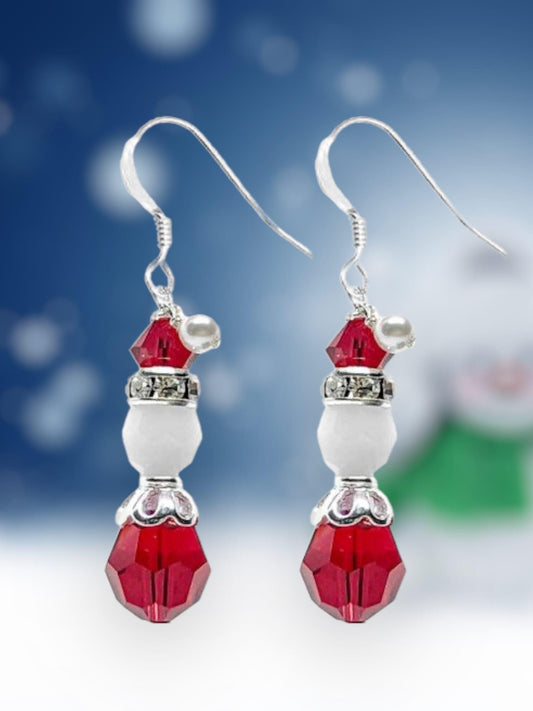 Mrs Claus Christmas Earrings (Ready to Wear)