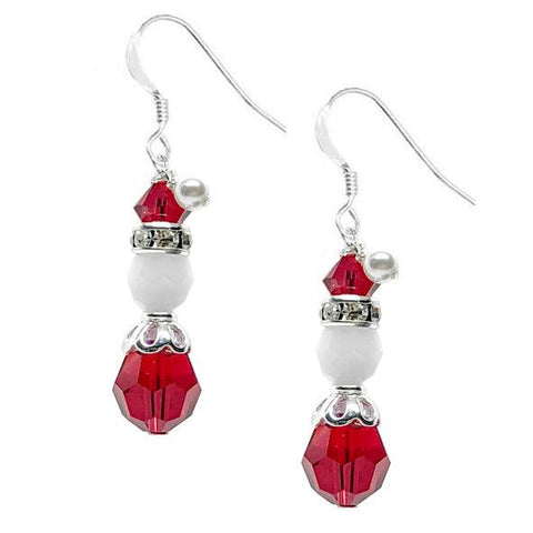 Mrs Claus Christmas Earrings (Ready to Wear)