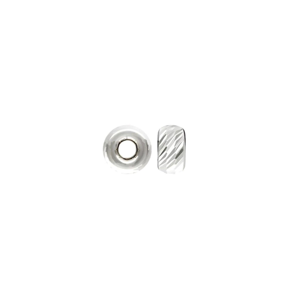 .925 Sterling Silver Multi-Cut Rondelle Beads