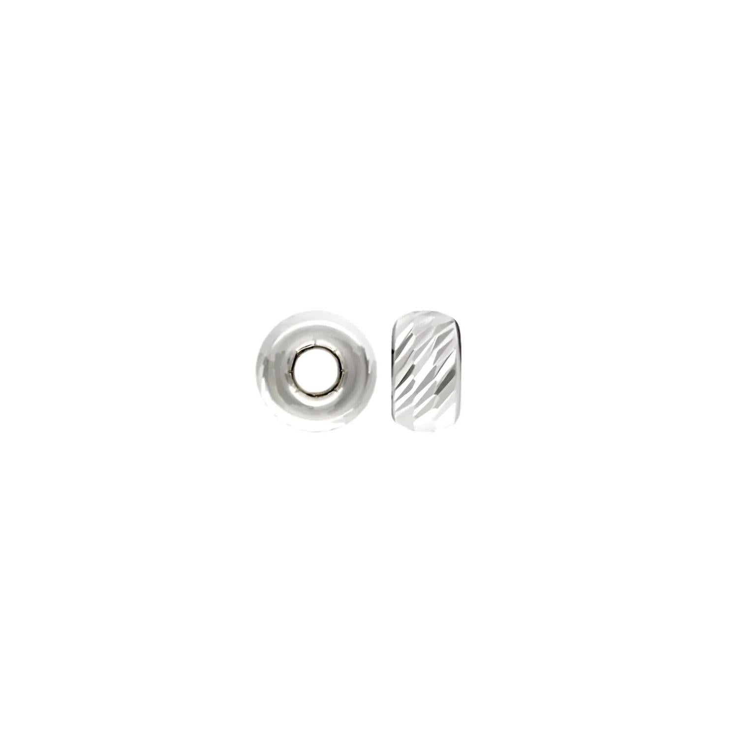 .925 Sterling Silver Multi-Cut Rondelle Beads