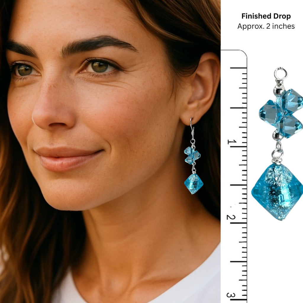 Murano Drop Earrings (Ready to Wear)