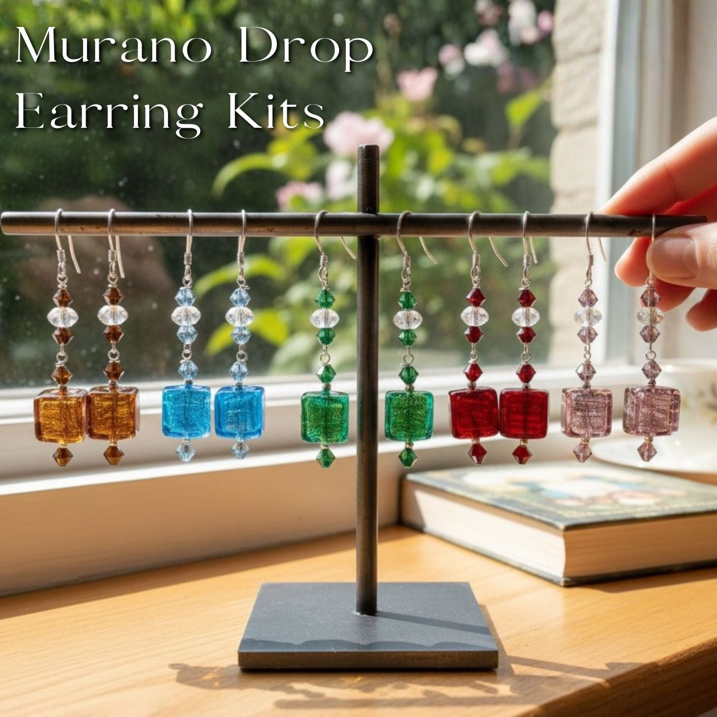 Shimmering Murano Drop Earring Kit