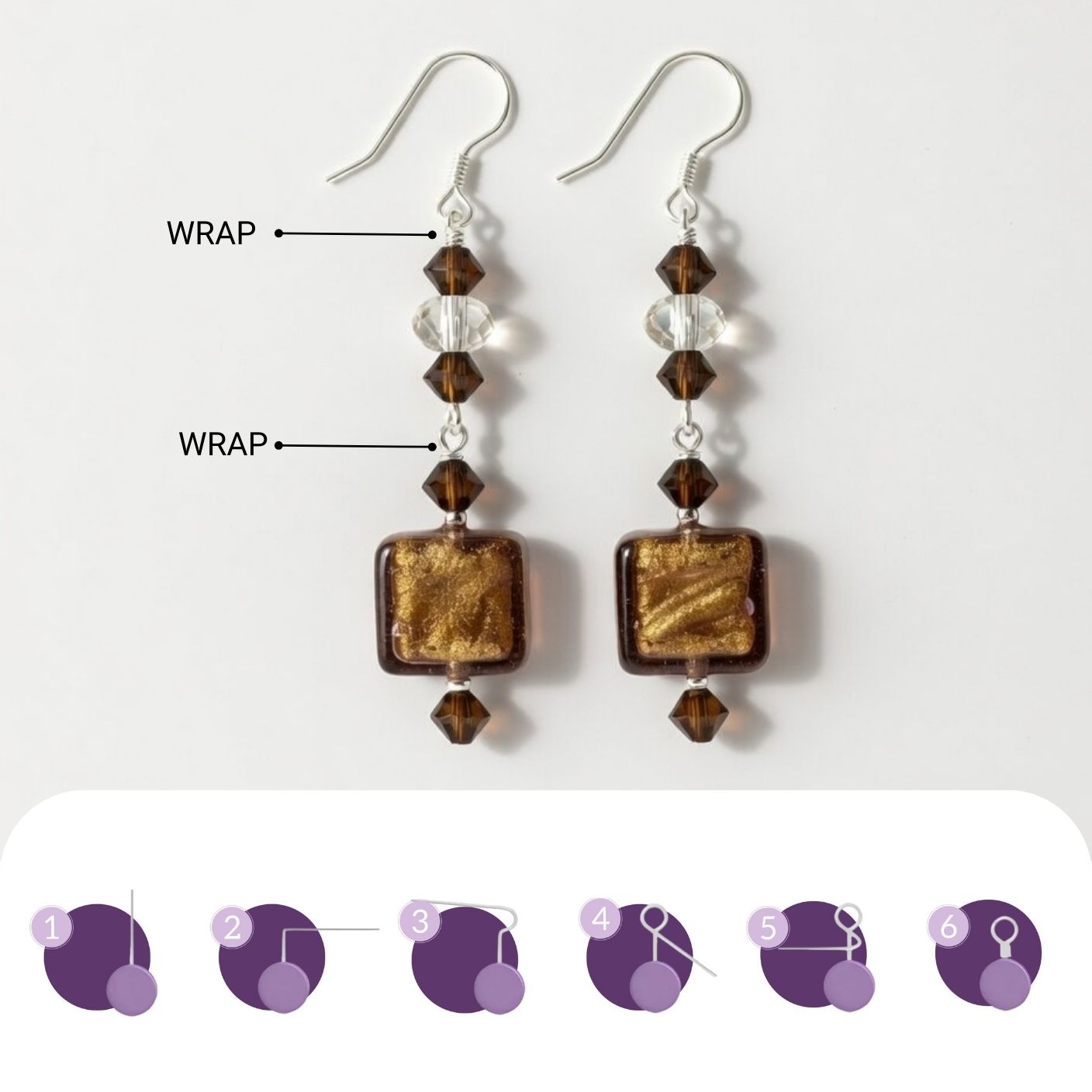 Shimmering Murano Drop Earring Kit