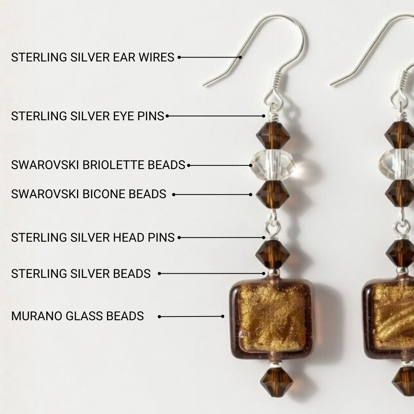 Shimmering Murano Drop Earring Kit