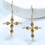 Crystal Cross Birthstone Earring Kit