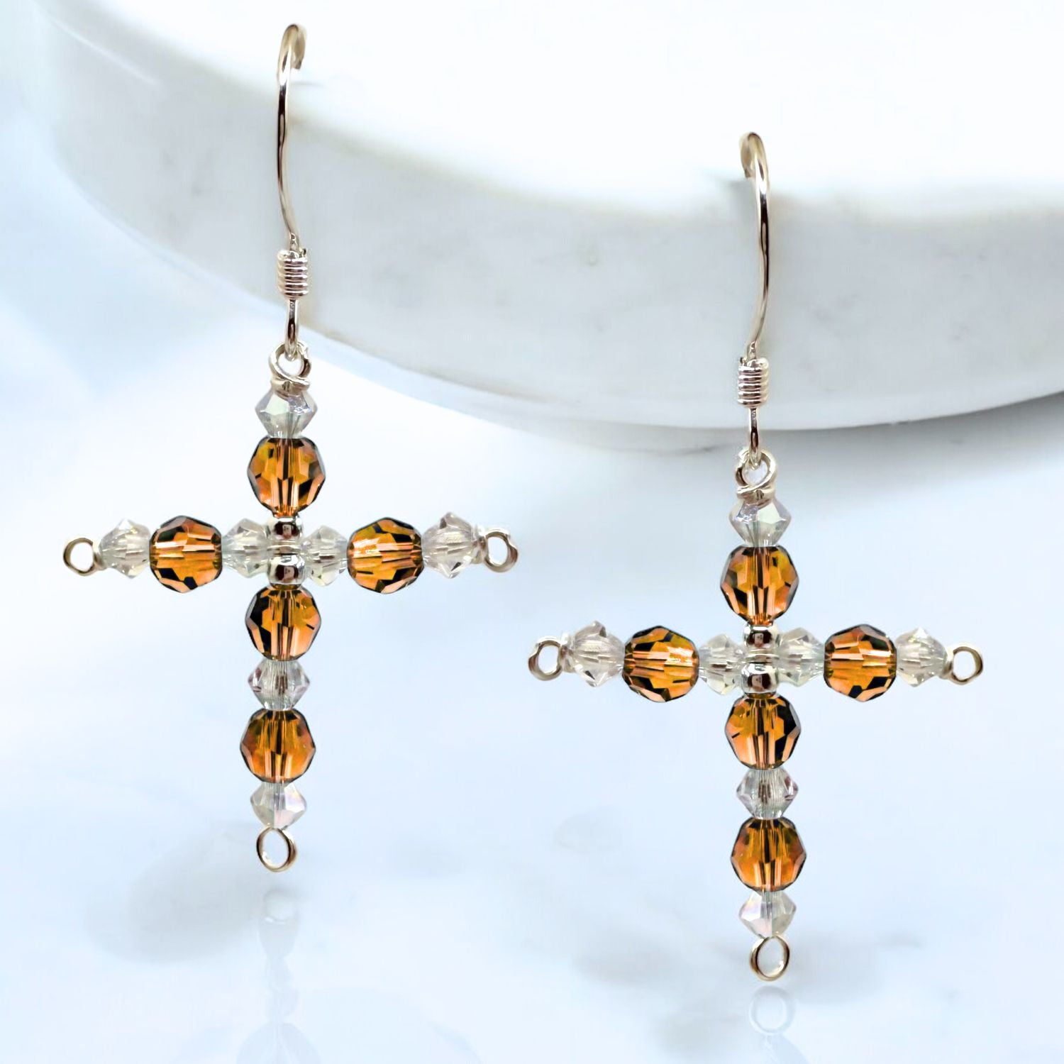 Crystal Cross Birthstone Earring Kit