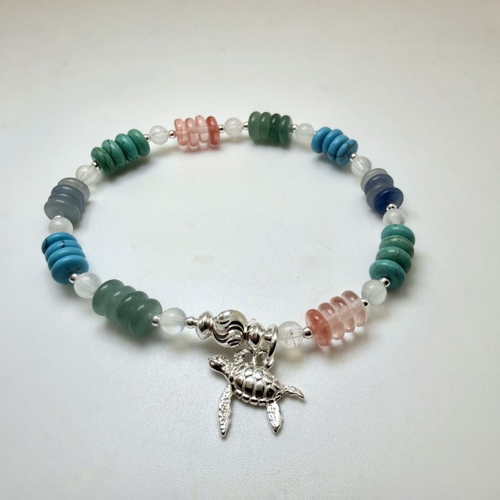 Ocean Vibes Turtle Charm Bracelet Kit