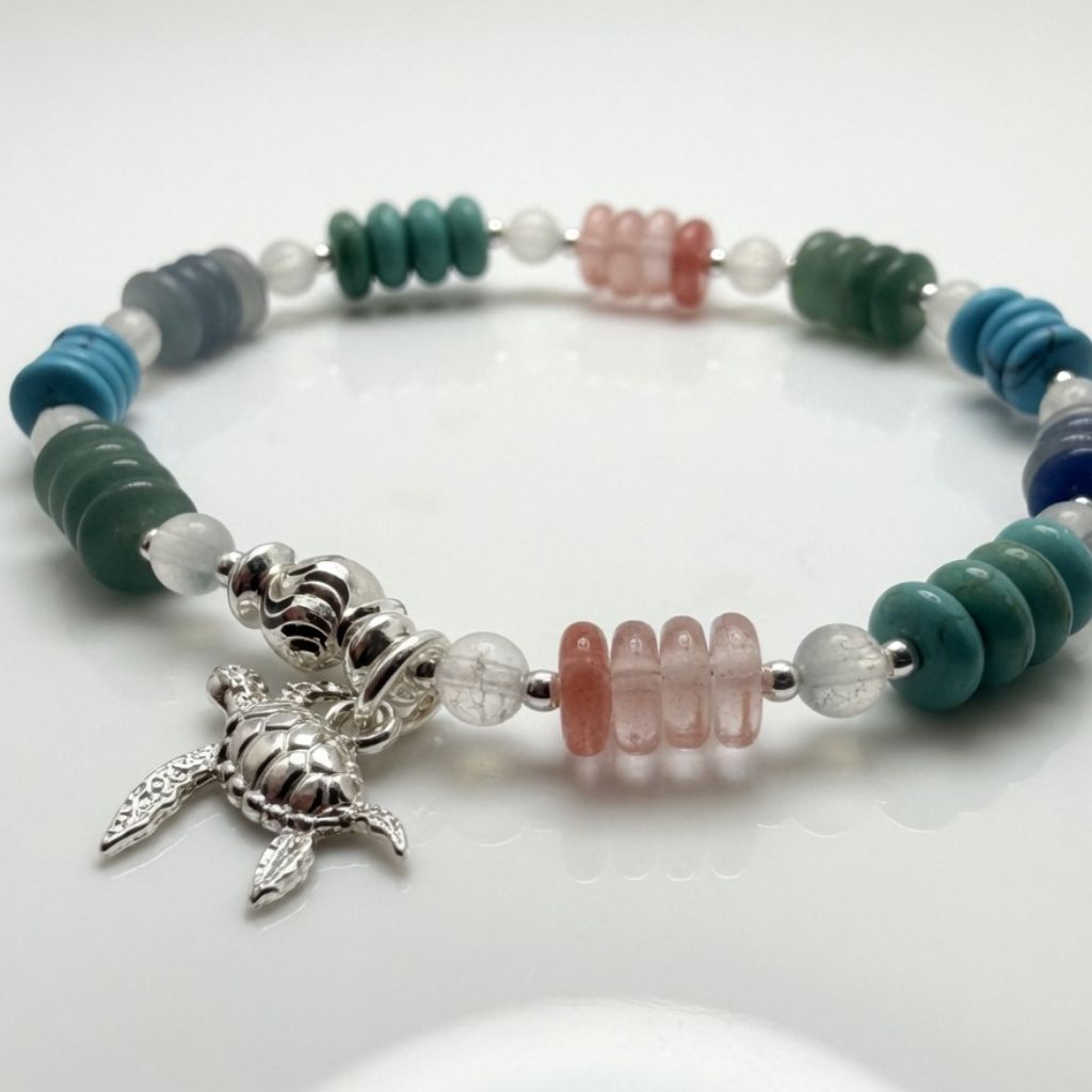 Ocean Vibes Turtle Charm Bracelet Kit
