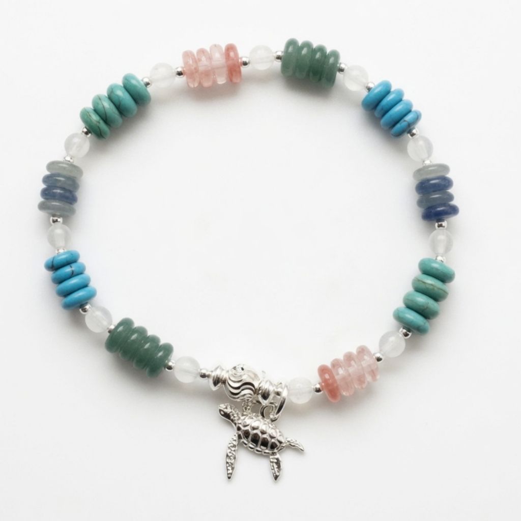 Ocean Vibes Turtle Charm Bracelet Kit