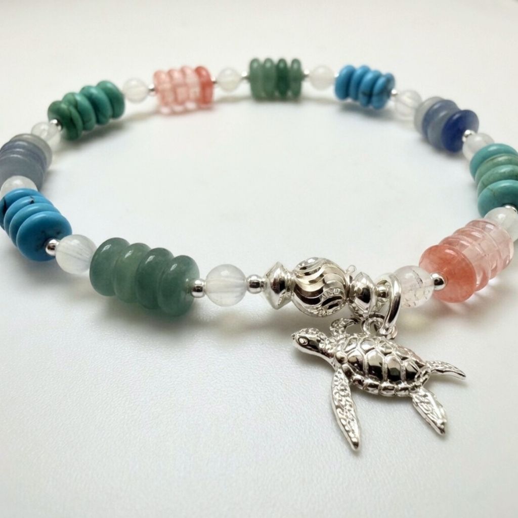 Ocean Vibes Turtle Charm Bracelet Kit