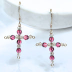 Crystal Cross Birthstone Earring Kit