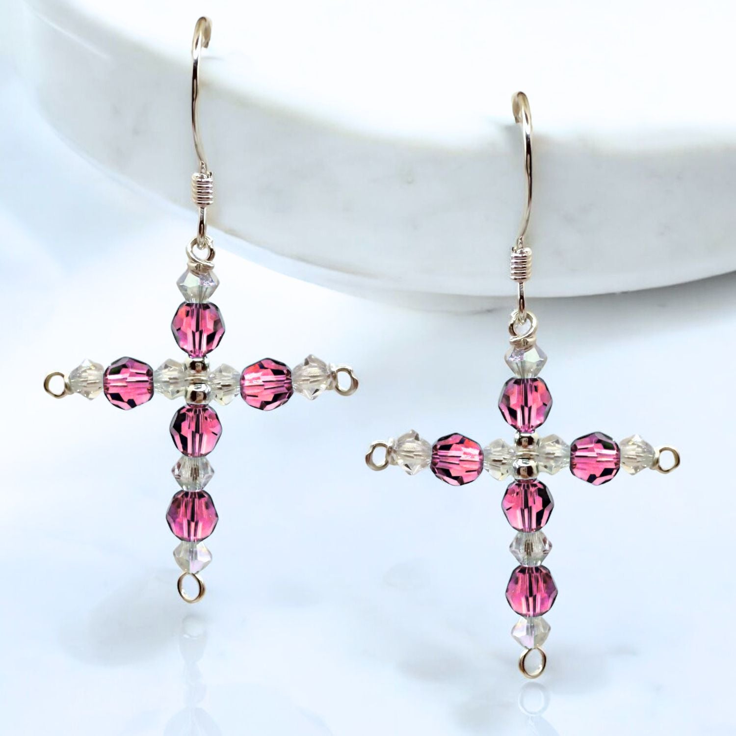 Crystal Cross Birthstone Earring Kit