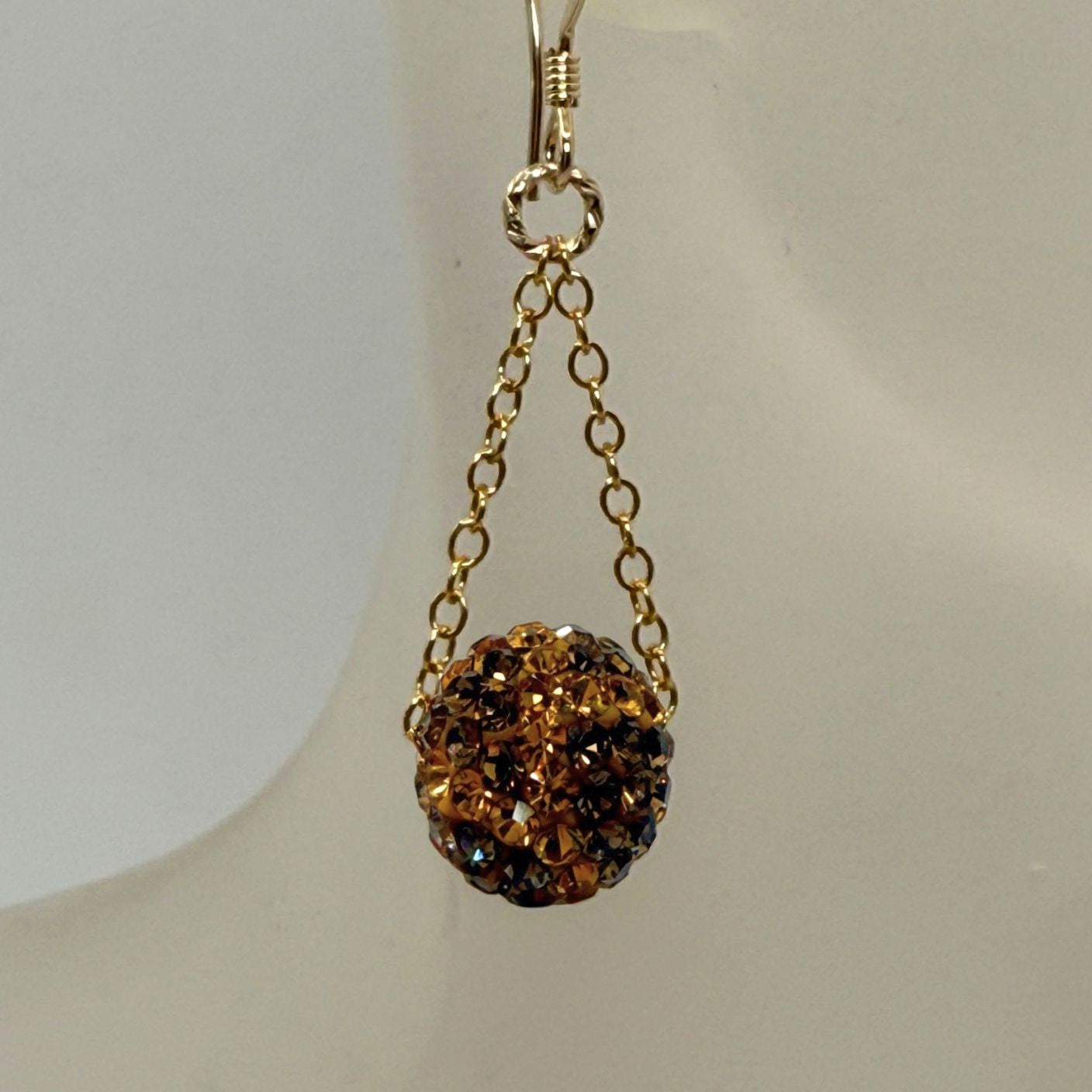 Golden Giraffe Pavé Swing Earring Kit