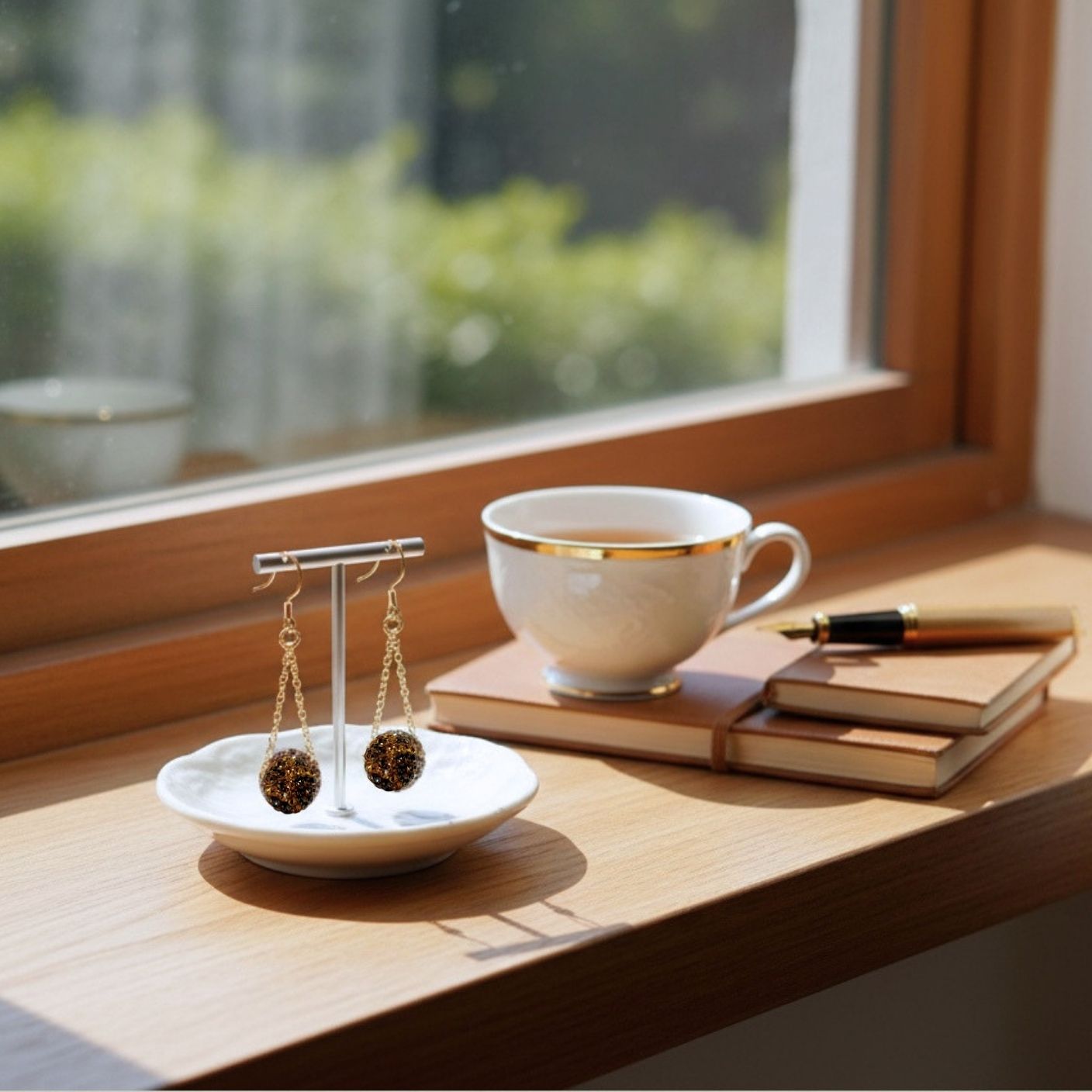 Golden Giraffe Pavé Swing Earring Kit