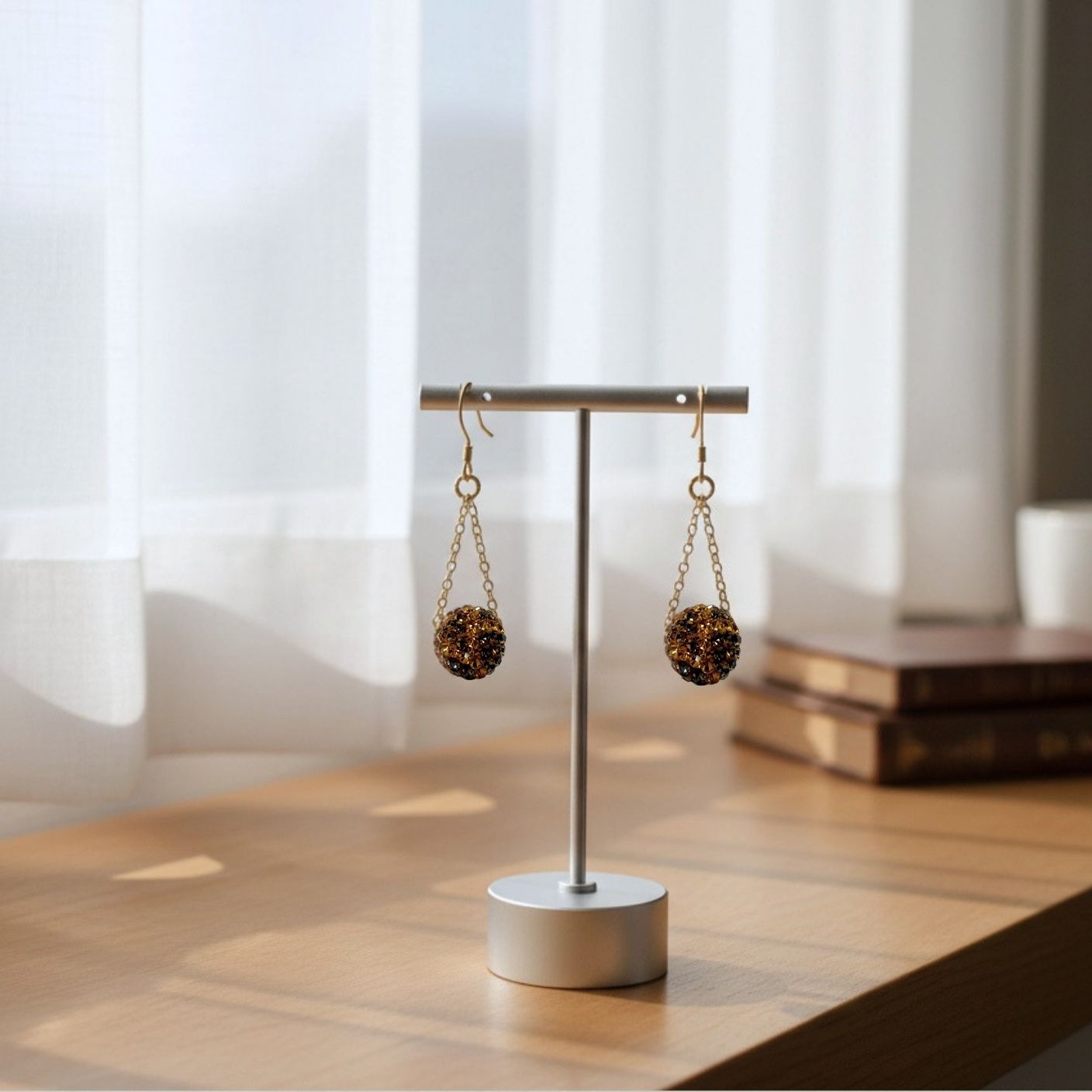 Golden Giraffe Pavé Swing Earring Kit