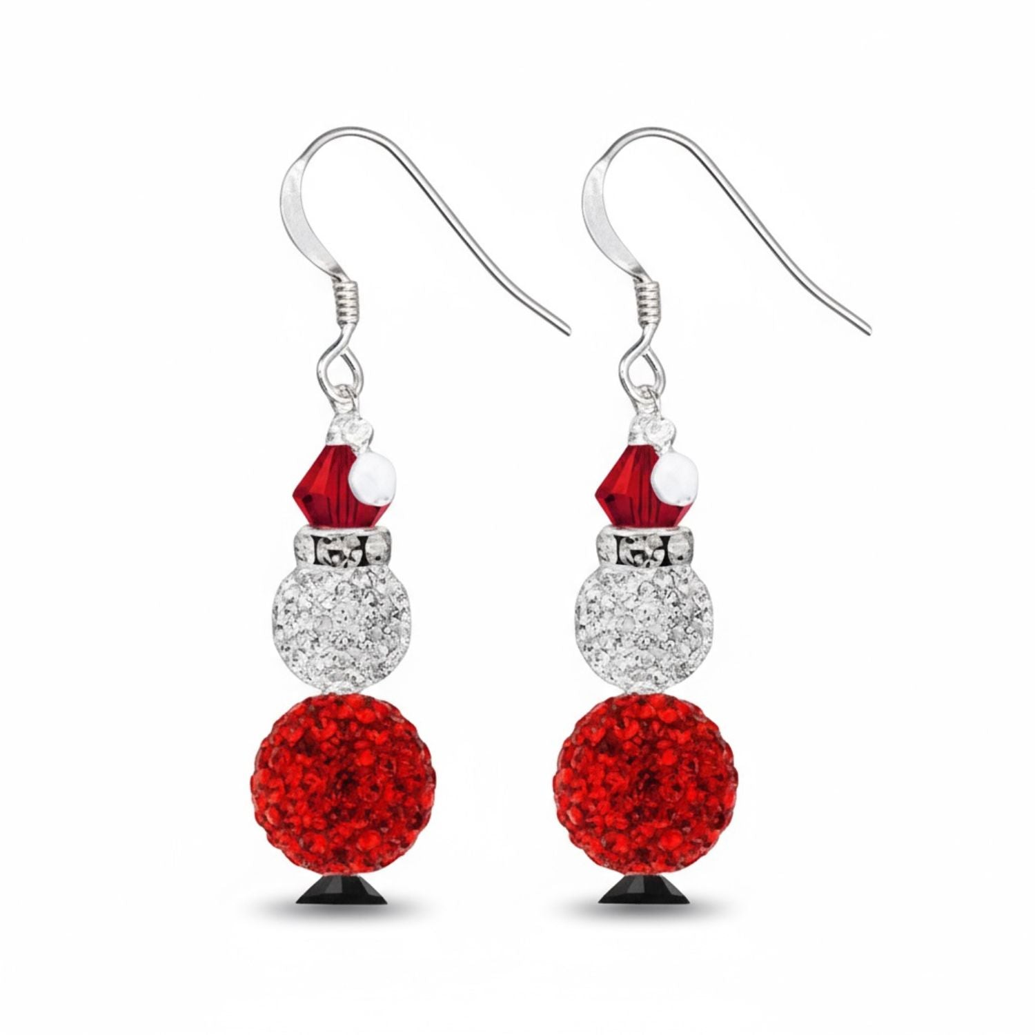 Pave Santa Christmas Earring Kit