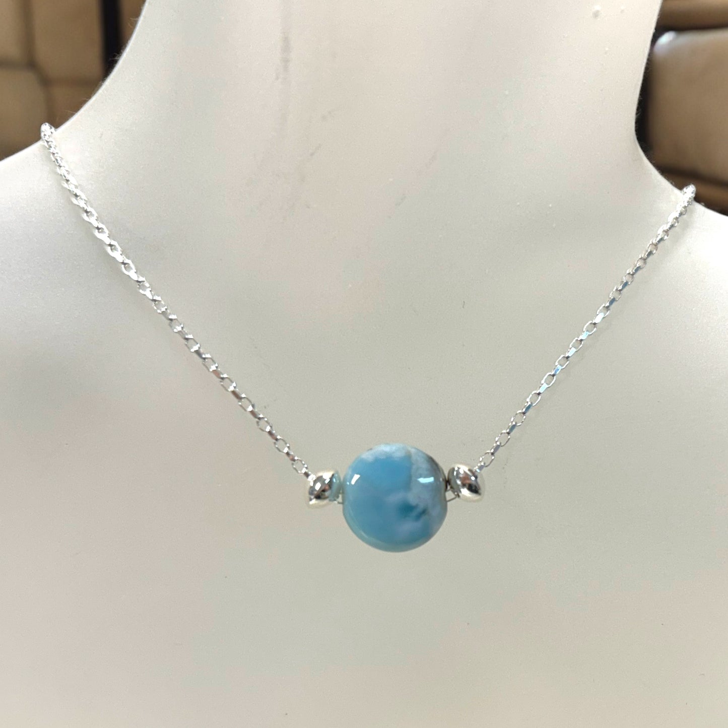 Larimar Solitaire Necklace Kit