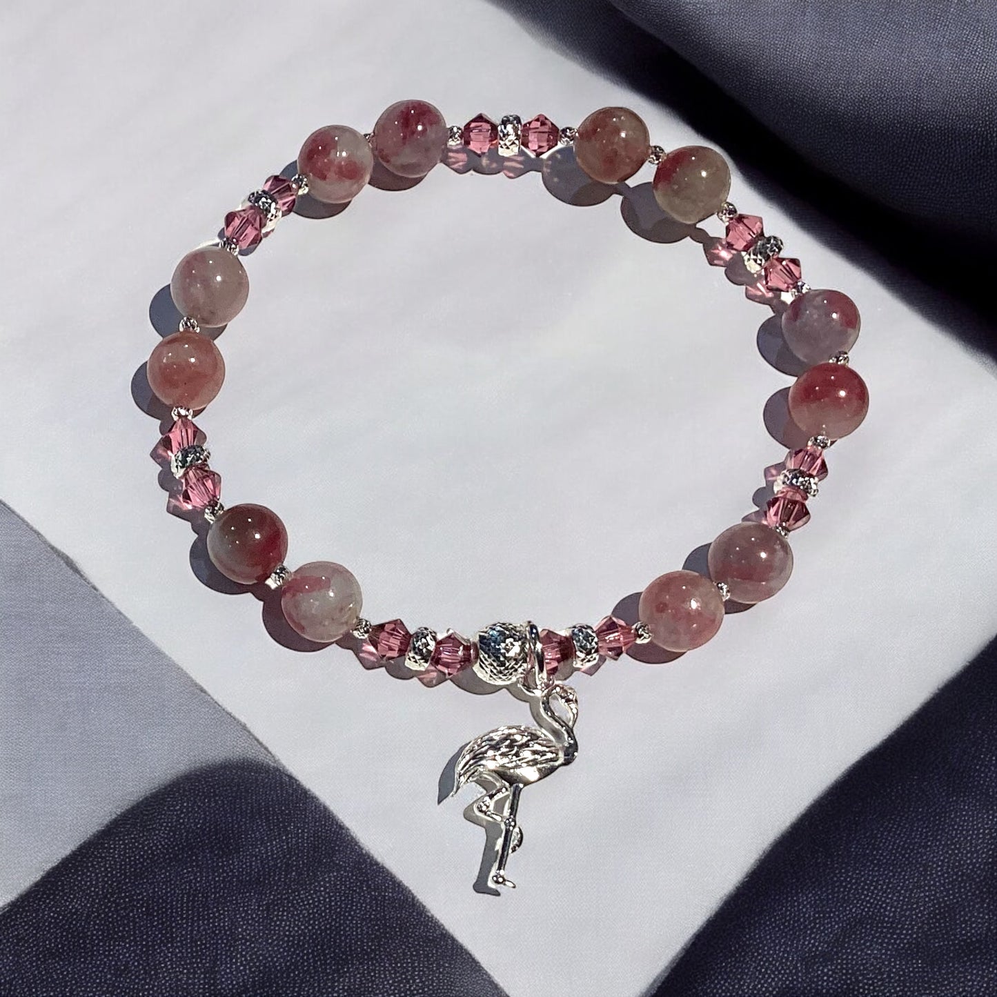 Pink Tourmaline and Lepidolite Bracelet Kit