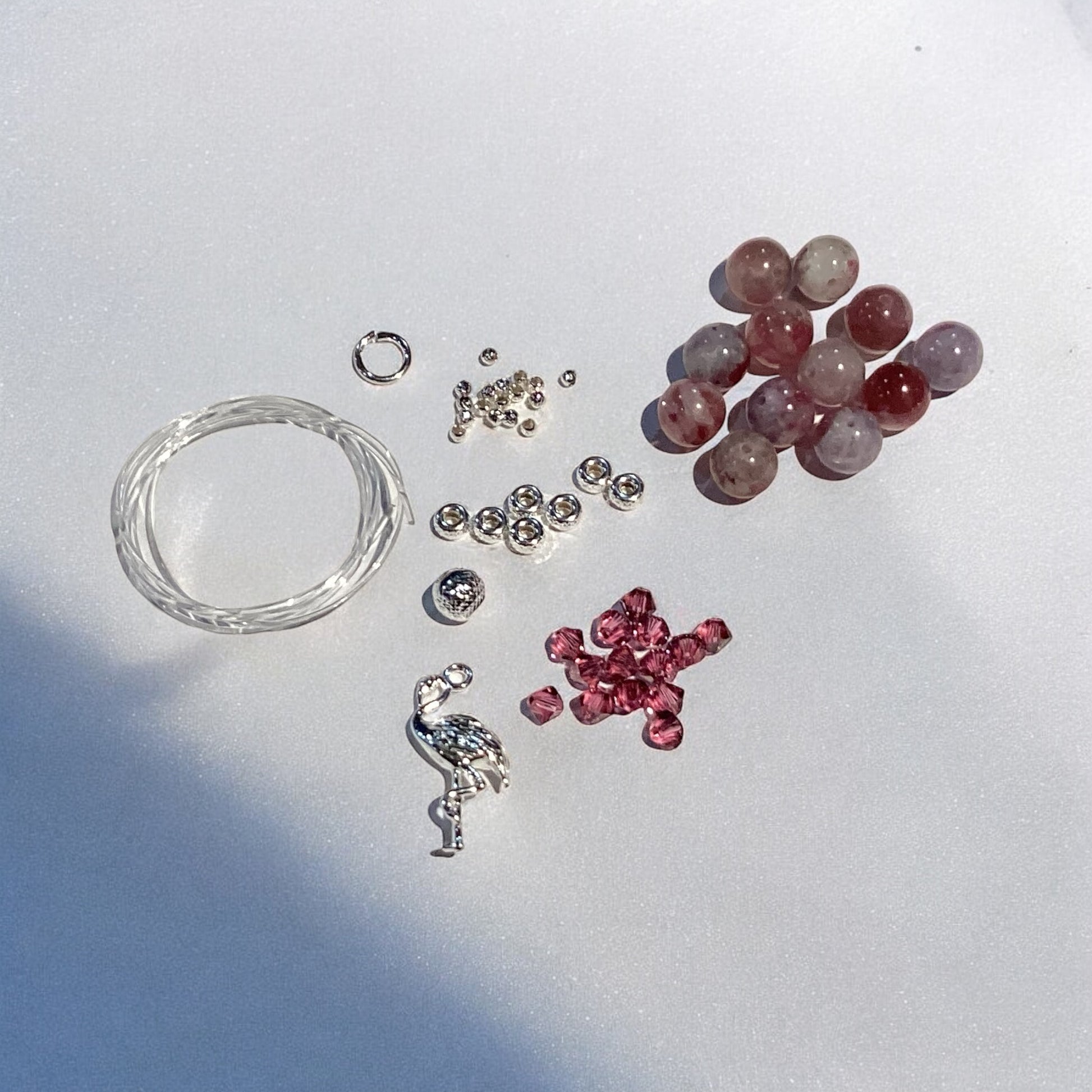 Pink Tourmaline and Lepidolite Bracelet Kit