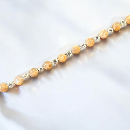 Peach Moonstone Link Bracelet Kit