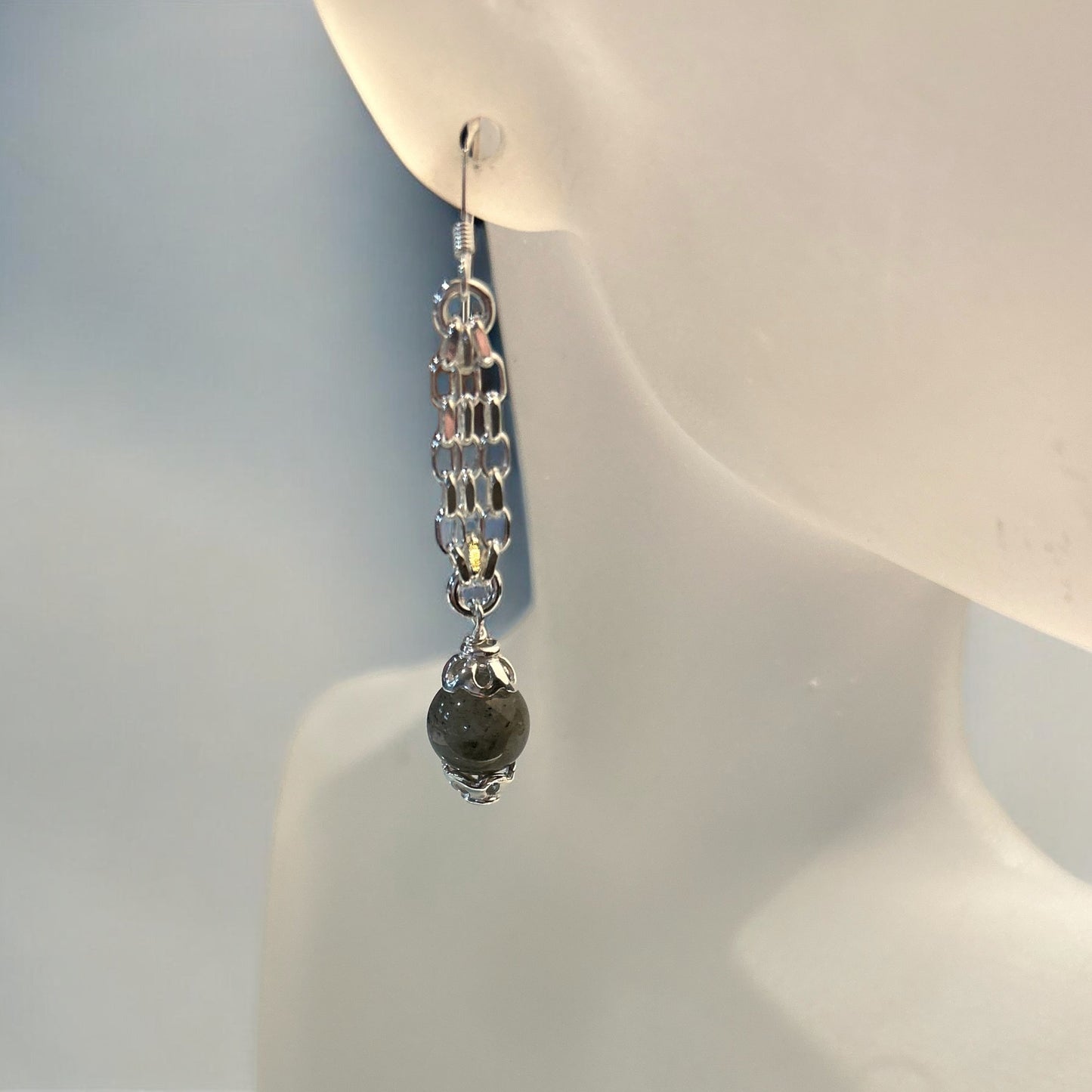 Luxe Labradorite Earrings (Ready to Wear)