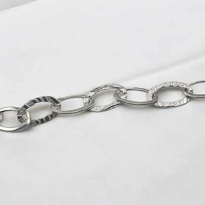 .925 Sterling Silver Diamond Chain - 13mm (1 Foot)