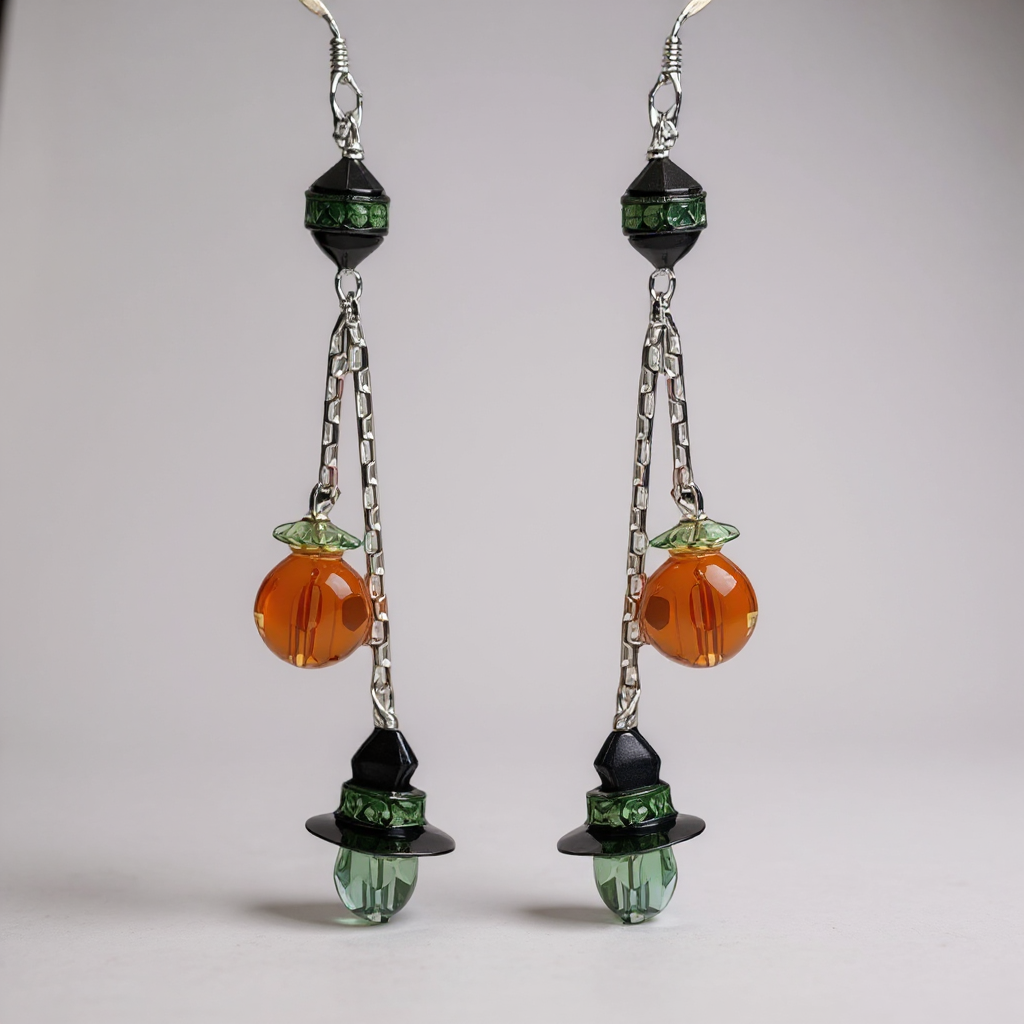 Halloween Drop Earrings (Ready to Wear)