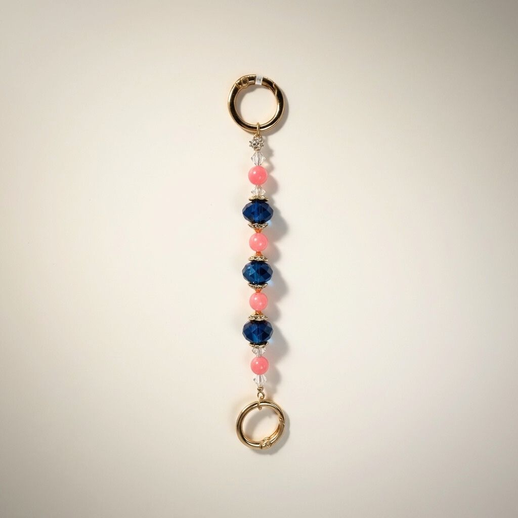 👜✨ Beaded Purse Keychain Tether Kit (Gold)  ✨👜