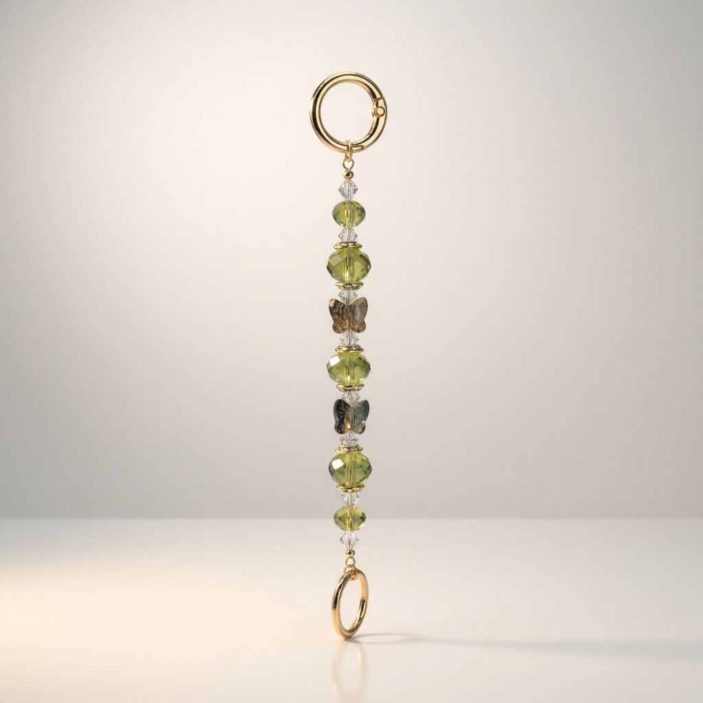 👜✨ Beaded Purse Keychain Tether Kit (Gold)  ✨👜