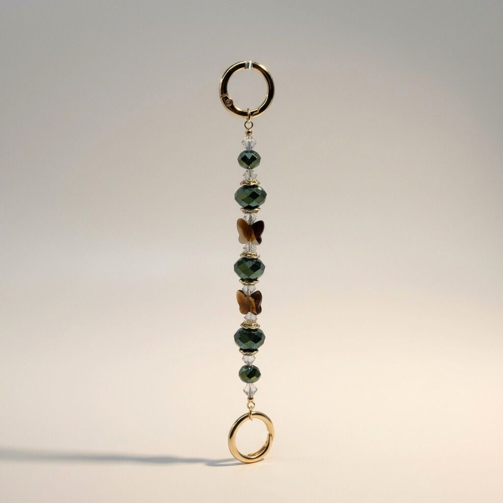 👜✨ Beaded Purse Keychain Tether Kit (Gold)  ✨👜