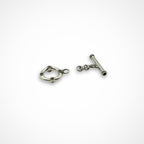 11mm Sterling Silver Toggle with Marcasite Stones